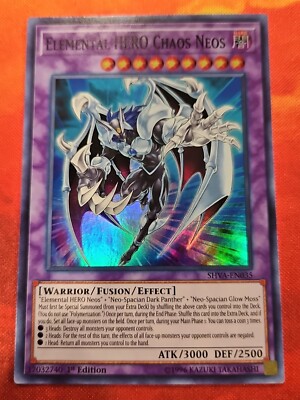 Yugioh Elemental HERO Chaos Neos SHVA-EN035 Super Rare 1st Ed NM-image