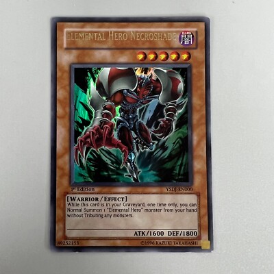UNALIGNED CARD NAME ELEMENTAL HERO NECROSHADE YU-GI-OH YUGIOH TRADING CARD GAME-image