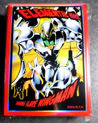 Yugioh Official Protector Elemental HERO Shining Flare Wingman 100 Sleeve Japan-image