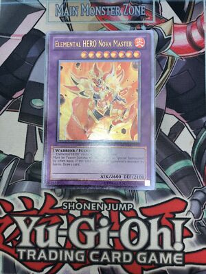 Elemental HERO Nova Master Ultimate Rare GENF-EN094 Yugioh Misprint See Back-image