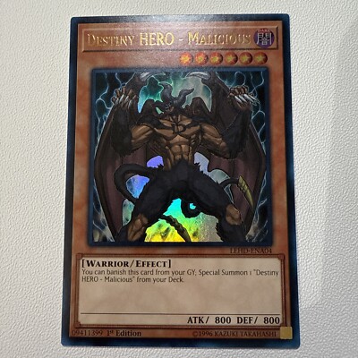 Destiny HERO - Malicious (UR) LEHD-ENA04 Legendary Hero Decks 1st Edition-image