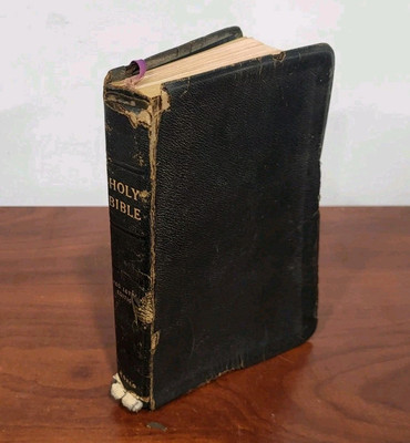HOLY BIBLE  Red Letter Edition WORLD PUBLISHING  Softcover KJV  Self Pronouncing-image