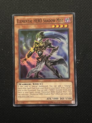 Elemental HERO Shadow Mist SDHS-EN001 Super Rare 1st Edition Yugioh NM-image