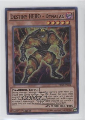 2016 Yu-Gi-Oh! Soldiers 1st Edition Destiny HERO - Dynatag Super Rare 0ms5-image