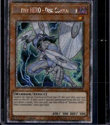 Yu-Gi-Oh! Destiny HERO - Disk Commander RA03-EN176 Platinum Secret Rare NM-image