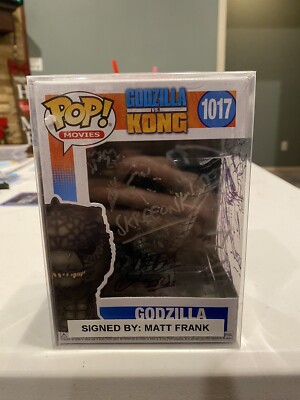 Funko Pop Godzilla #1017 Signed And Artwork From Matt Frank JSA-image