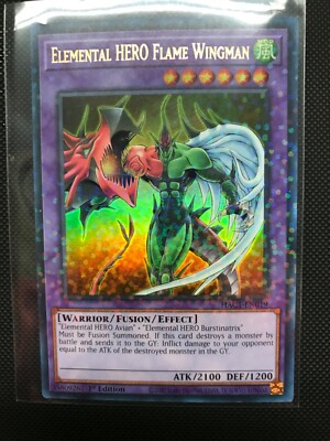 Yugioh! Elemental HERO Flame Wingman - HAC1-EN019 - Ultra Rare - 1st Edition (Du-image