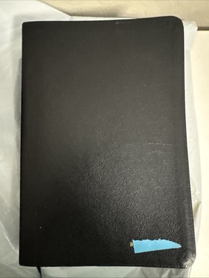 The NIV Study Bible Red Letter Edition 2002 Zondervan Bonded Black Leather Flaw-image