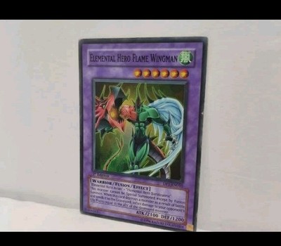 Yugioh Elemental Hero Flame Wingman DP1-EN010 Super Rare 1st Ed NM-image