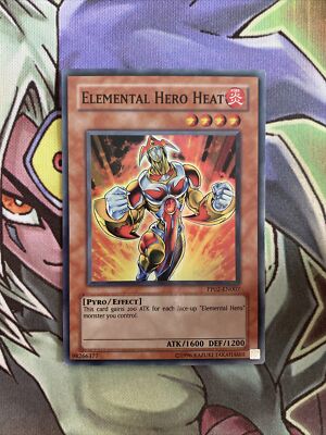 PP02-EN007 Elemental Hero Heat Super Rare Unlimited Edition NM Yugioh Card-image
