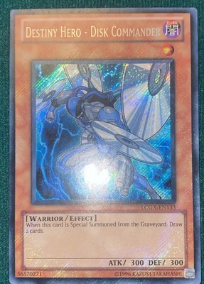 Yugioh Destiny Hero Disk Commander Lcgx Extreme Holo 🩸nm -image