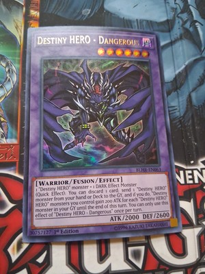 Yugioh Destiny HERO - Dangerous BLHR-EN063 Ultra Rare 1st Ed NM-image