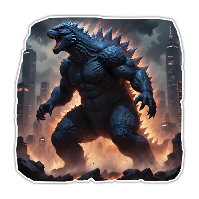 Godzilla's Tokyo Rampage Vinyl Sticker Japan Gojira Godzilla Decal Japanese-image