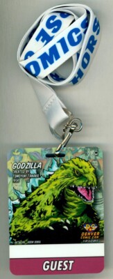 George Perez Collection ~ 2013 Denver Comic Con Jason Sobal Art ~ Godzilla Badge-image