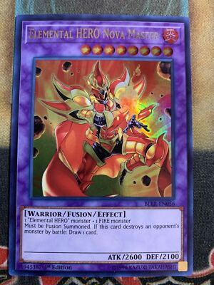 ( ELEMENTAL HERO NOVA MASTER ) - Ultra Rare - BLLR-EN056 - 1st - NM - Yu-Gi-Oh-image