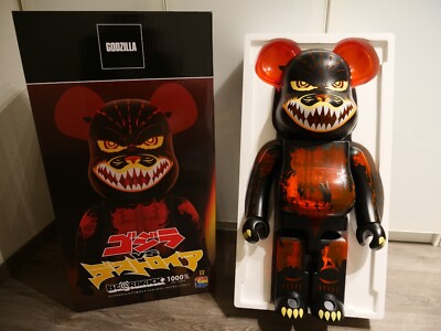 BE@RBRICK 1000% Godzilla Meltdown Clear Orange 2022 Medicom Toy Bearbrick Art-image
