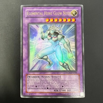 YUGIOH Elemental Hero Glow Neos STON-EN036 Ultimate Rare-image