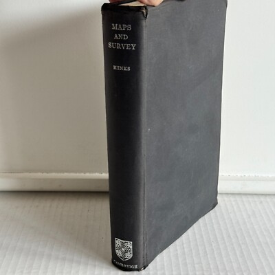 Vintage 1942 Maps and Survey by Arthur R. Hinks (Cambridge) Hardcover Bound Book-image