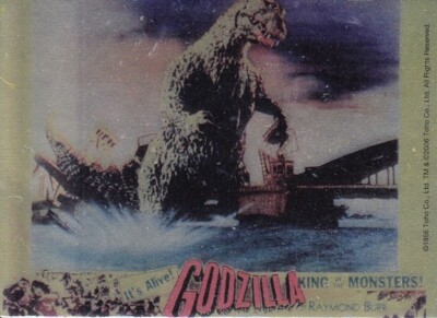 Godzilla King of Monsters 2006 Comic Images Gold Foil Puzzle Insert Card Bridge-image