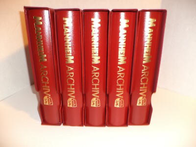 MANNHEIM ARCHIV ARCHIVE GERMANY FINE LEATHER BINDINGS MAPS HISTORY ILLUSTRATIONS-image