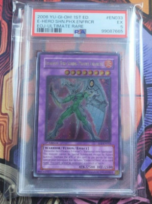 Elemental Hero Shining Phoenix Enforcer Ultimate Rare 1st Edition PSA 5	Yugioh-image