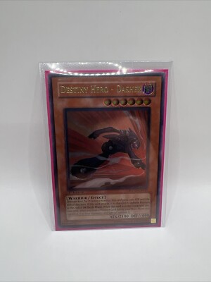 Yugioh DESTINY HERO DASHER  POTD-EN017 ULTIMATE RARE 1st LP EURO-image