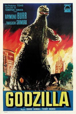 Godzilla King of the Monsters 1956 horror movie poster print 2-image