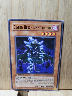 Yu-Gi-Oh!🏆Destiny Hero - Diamond Dude - 1st Edition🏆COMMON Card-image
