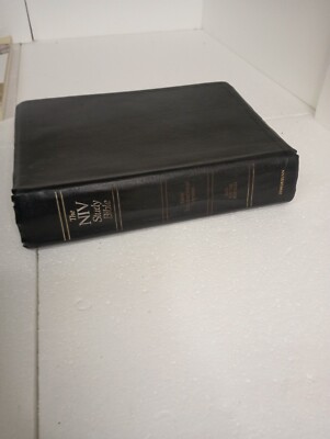 The NIV Study Bible Red Letter Edition 1985 Zondervan Bonded Leather-image
