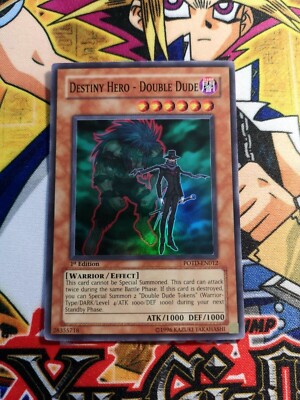 Destiny Hero - Double Dude potd-en012 1st Ed (MINT - Pack Fresh) Super Yu-Gi-Oh!-image