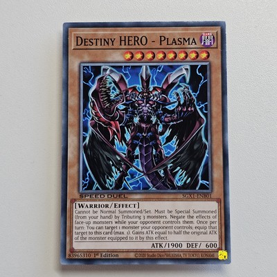 SGX1-ENB01 DESTINY HERO - PLASMA COMMON 1ST EDITION YuGiOh CARD-image