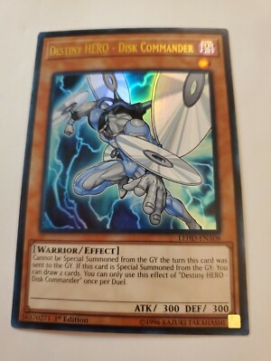 1X NM Destiny HERO - Disk Commander - LEHD-ENA08 - Ultra Rare 1st Edition-image