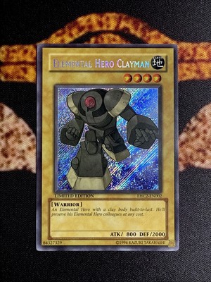 🔥YUGIOH • ELEMENTAL HERO CLAYMAN • SECRET RARE • EHC2-EN002 • LIMITED ED • NM🔥-image