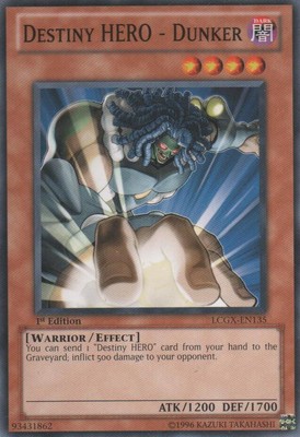 Destiny HERO - Dunker - LCGX-EN135 - Common - Unlimited Edition Near Mint Legend-image