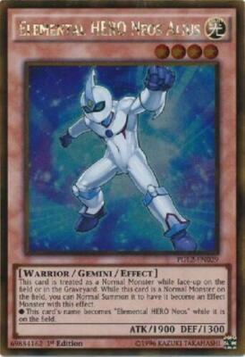 ( ELEMENTAL HERO NEOS ALIUS ) - Gold Rare - PGL2-EN029 - 1st - NM - Yu-Gi-Oh-image