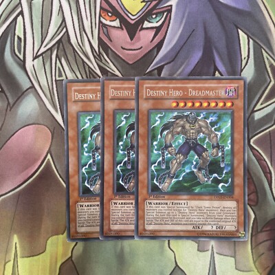 DP05-EN004 x3 Destiny Hero - Dreadmaster Rare Excellent Condition Yugioh-image