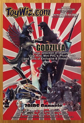 2005 Toy Wiz Print Ad/Poster Japan Godzilla/Zoids Action Figures Vinyl Pop Art-image