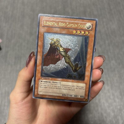 Yu-Gi-Oh! Yugioh Elemental Hero Captain Gold 1st Ultimate Rare English Edition-image