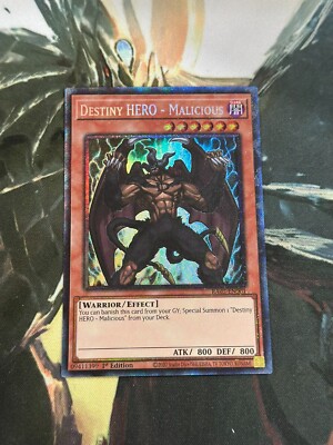 Yugioh Destiny HERO - Malicious Collectors Rare RA03-image