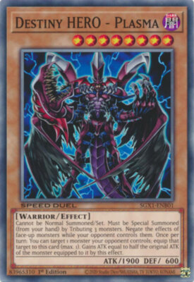 Yugioh! Destiny HERO - Plasma - SGX1-ENB01 - Common - 1st Edition Near Mint, Eng-image