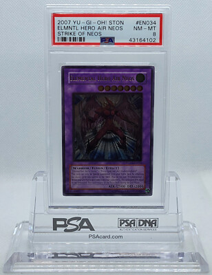 YUGIOH STON-EN034 ELEMENTAL HERO AIR NEOS ULTIMATE RARE PSA 8 NM-MT #43164102-image