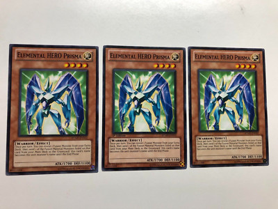 USA Seller Yugioh 3 X  ELEMENTAL HERO PRISMA RYMP-EN012-image