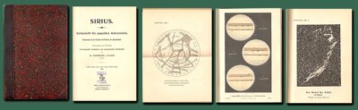 1898 German Astronomy:Sirius/Mars Maps/Canals/Isaac Roberts Foto/Illustrated/VG+-image