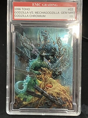GODZILLA  1996 CHROMIUM AMADA #23 Graded 10 MINT SUPER COOL! VINTAGE-image