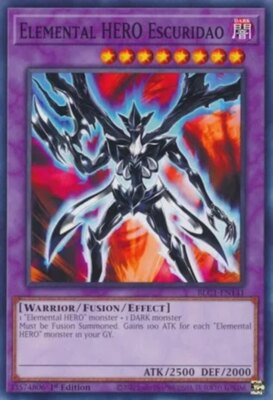 Yugioh! Elemental HERO Escuridao - BLC1-EN141 - Common - 1st Edition Near Mint, -image