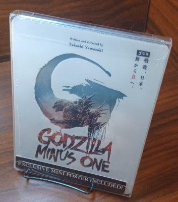 Godzilla Minus One 4K Steelbook (4K/Blu-ray)w/PROTECTIVE SLEEVE-NEW-Free Box S&H-image
