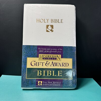 Holy Bible White Binding New Revised Standard Version w Colorful Maps NEW SEALED-image