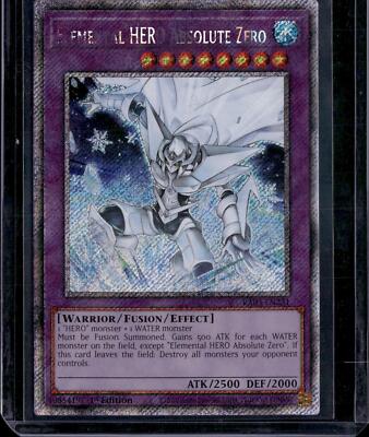Yu-Gi-Oh! Elemental Hero Absolute Zero RA03-EN231 PlSR NM *misprint*-image