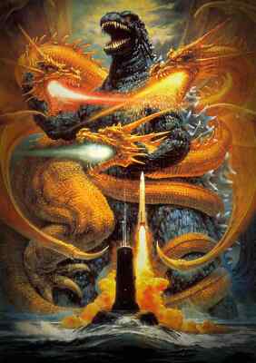 Godzilla (1954) Vintage Movie Poster - 1print all sizes-image