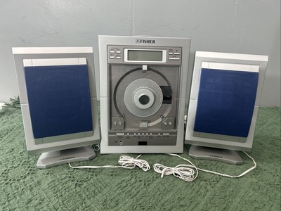 Parts/Not Working FISHER DIGIAL SLIM 1400 AUDIO SYSTEM AM/FM CD No Power *Read-image